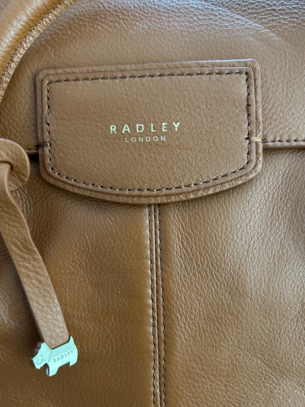Radley London Burnham Beeches Flap Leather Shoulder Bag Rusty -Tan - Picture 11 of 13